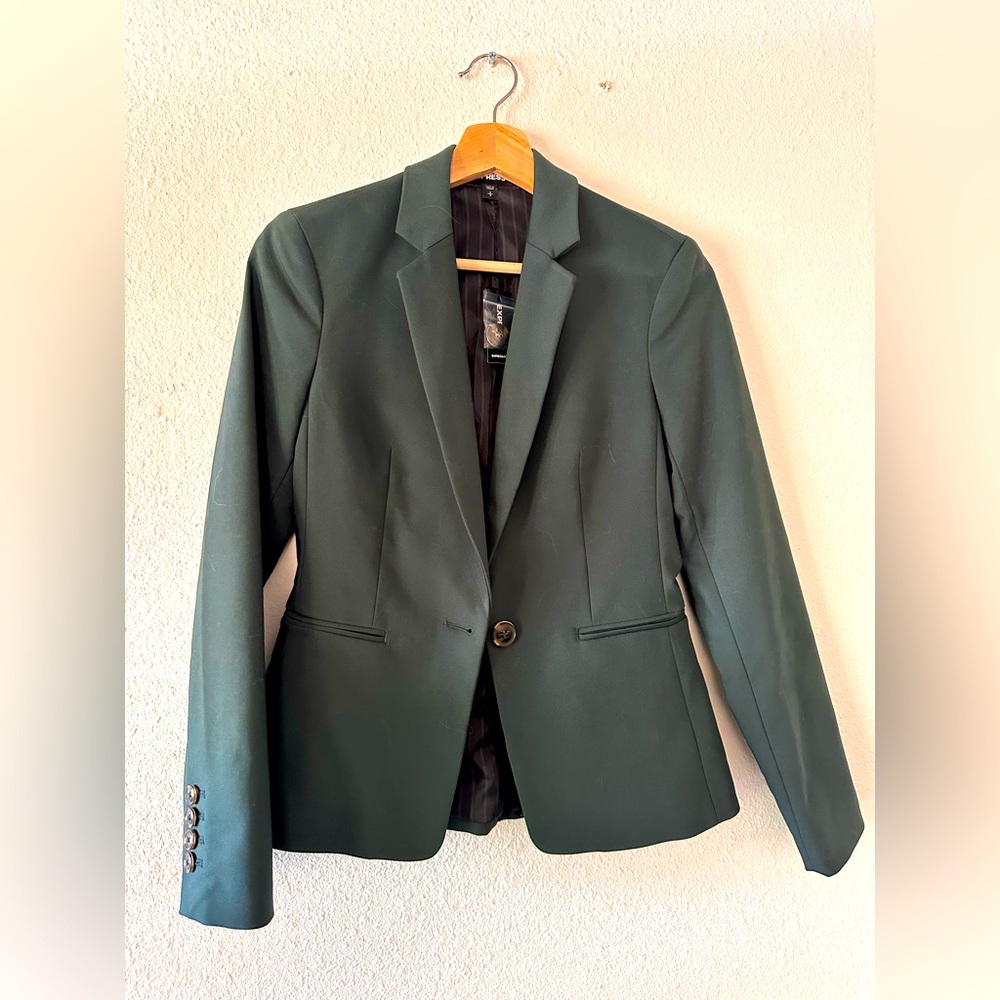 Express Fitted Blazer in Forest